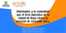 informe de cierre &aacute;rea operativa Buga