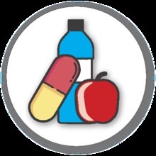 Icono alimentos y medicamentos