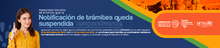 Banner suspensi&oacute;n temporal tr&aacute;mites 2025
