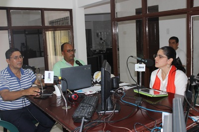 VISITA A MEDIO DE COMUNICACION EN PRADERA, FLORIDA Y CERRITO