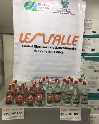 LA UESVALLE DECOMISÓ LICOR ALTERADO Y ADULTERADO EN OPERATIVO REALIZADO EN EL MUNICIPIO DE DAGUA