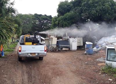 UESVALLE continúa con la búsqueda de criaderos y fumigaciones para controlar el dengue