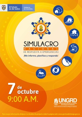 Participa en el Simulacro Nacional de respuesta a emergencias.