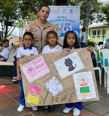 UESVALLE enseñó a más de tres mil niños del Valle del Cauca cómo cuidar a sus mascotas de manera responsable