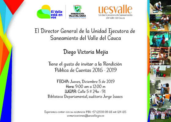 UESVALLE destacar&aacute; logros alcanzados en saneamiento ambiental en audiencia p&uacute;blica de rendici&oacute;n de cuentas