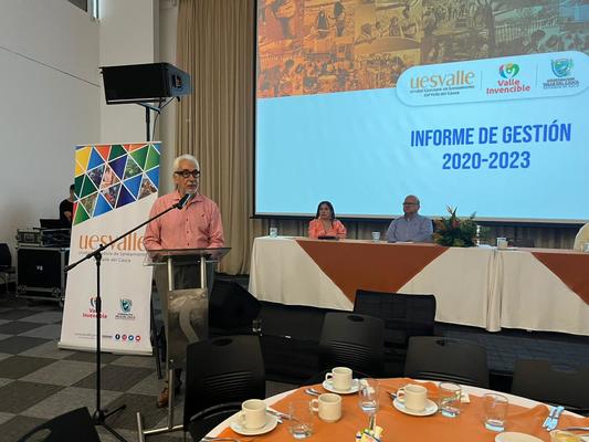 UESVALLE presenta a los vallecaucanos informe de Rendici&oacute;n P&uacute;blica de Cuentas con los logros de la gesti&oacute;n 2020-2023.